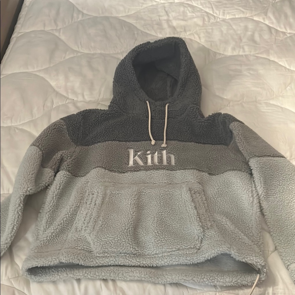 Kith Gray Sherpa Hoodie